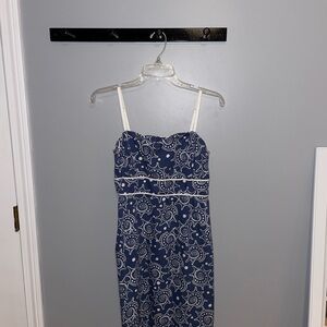 Vineyard Vines Blue Patterned Dress